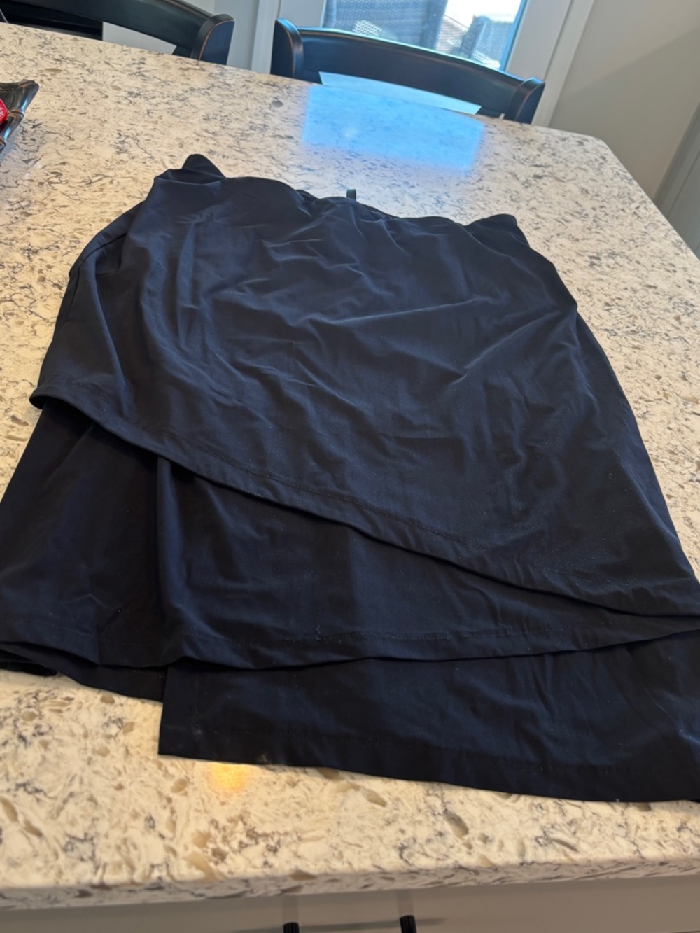 Porto Black High-Low Layered Skirt XL